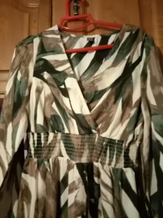 Vestido fluido estampado