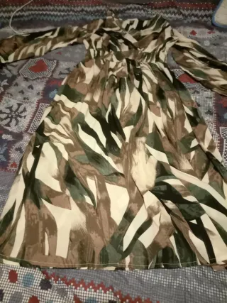 Vestido fluido estampado