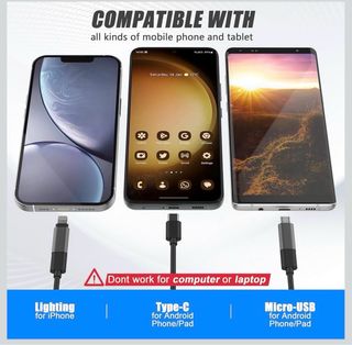 Endoscopio USB-C Negro