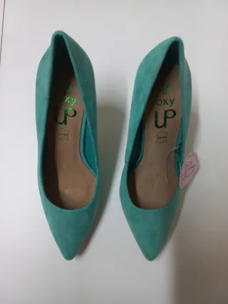 Zapatos de salón Foxy Up turquesa ante