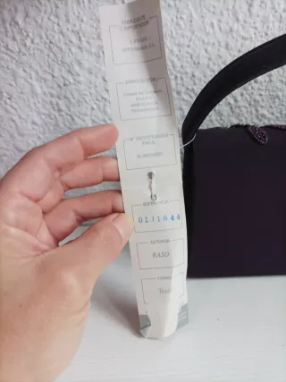 Bolso de fiesta E. Ferri Bags morado con pedrería