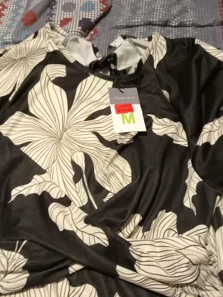 Vestido largo estampado floral