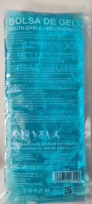 Pack 5 Bolsas Gel Frío/Calor Reutilizables