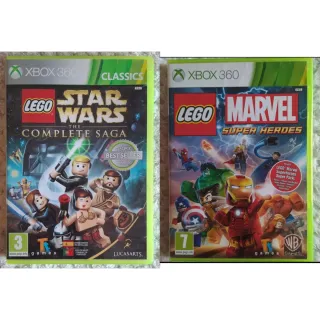 Pack 2 juegos Xbox 360 Lego