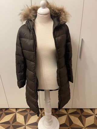 Moncler Piumino Lungo Marrone