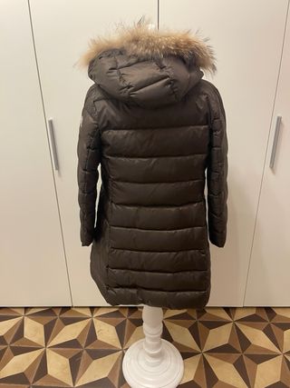 Moncler Piumino Lungo Marrone