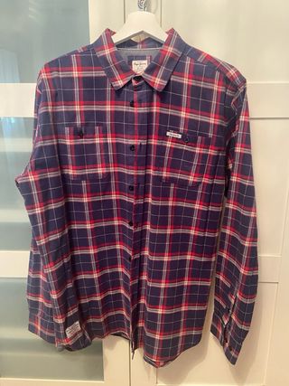 Camisa Pepe Jeans cuadros azul y rojo Talla L