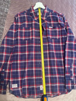 Camisa Pepe Jeans cuadros azul y rojo Talla L