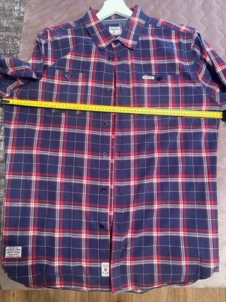 Camisa Pepe Jeans cuadros azul y rojo Talla L