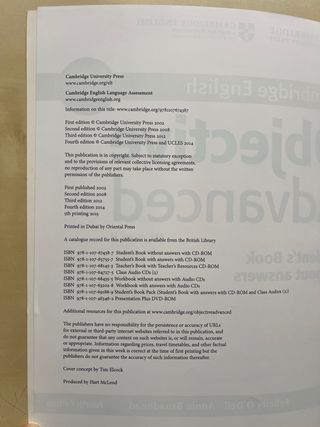 Libro inglés Objective Advanced C1 Student's Book