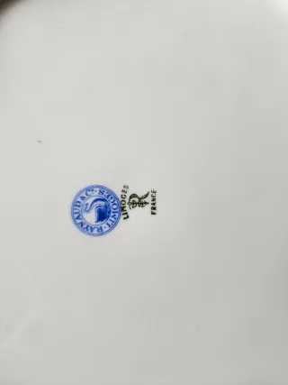 4 Piatti Limoges Anni '50 Decorati