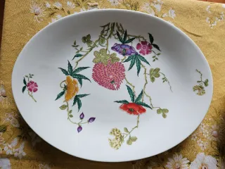 4 Piatti Limoges Anni '50 Decorati