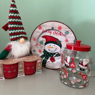 Set natalizio decorazioni natalizie