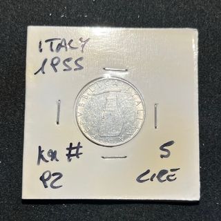 Collectible Coins 5 Lire 1955 KM# 92 🇮🇹