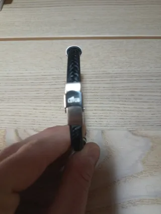 Pulseras Cuero y Plata Lotus