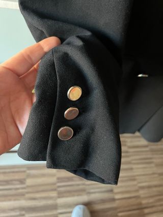 Americana Mango Negra Talla S