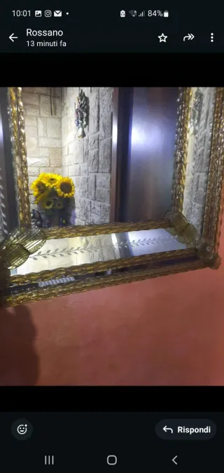 Specchio Veneziano Oro 71x52cm
