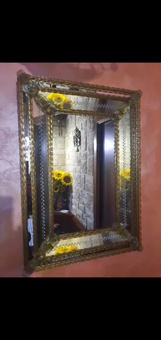 Specchio Veneziano Oro 71x52cm