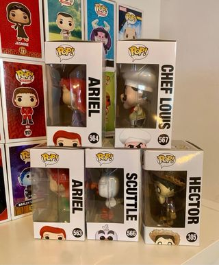 Funko Pack Mar! Ariel, Chef Louis, Scuttle, Hector