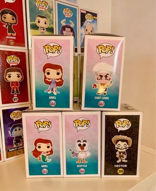 Funko Pack Mar! Ariel, Chef Louis, Scuttle, Hector