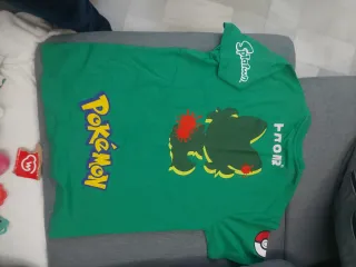 Camiseta Splatoon x Pokémon Nintendo Verde