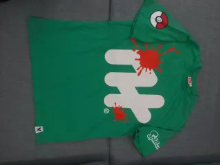Camiseta Splatoon x Pokémon Nintendo Verde