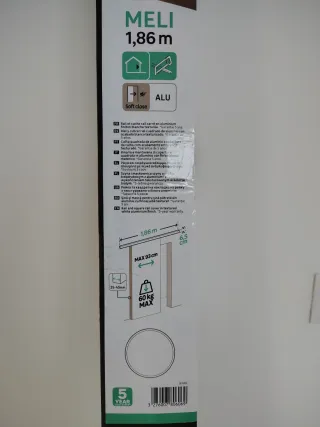 Guía puerta corredera Meli Blanco