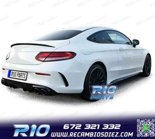 DIFUSOR MERCEDES CLASE C C205 COUPE 14-18 LOOK AMG PDC + COL