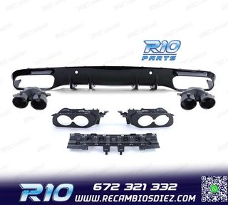 DIFUSOR MERCEDES CLASE C C205 COUPE 14-18 LOOK AMG PDC + COL