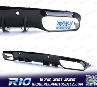 DIFUSOR MERCEDES CLASE C C205 COUPE 14-18 LOOK AMG PDC + COL