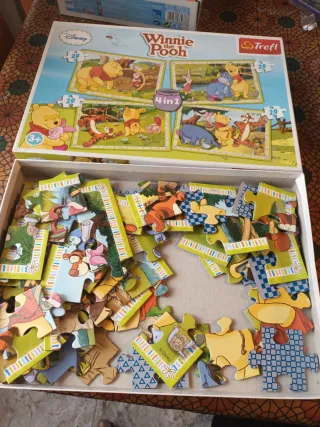 Puzzle 4 en 1 Winnie the Pooh Disney Trefl