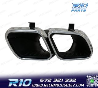 COLAS DE ESCAPE MERCEDES GLE W167 19- LOOK AMG GLE63 CROMO