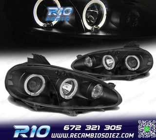 FAROS MAZDA MX5 01-05 OJOS ANGEL NEGROS