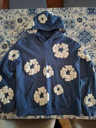 Felpa Blu/Bianca Tg. L