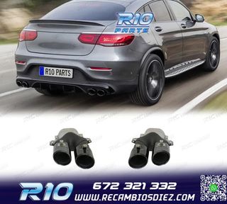 COLAS DE ESCAPE MERCEDES GLC C253 X253 15-18 LOOK AMG GLC43