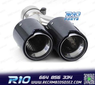 COLA ESCAPE DOBLE BMW M PERFORMANCE CARBONO CROMO IZQ