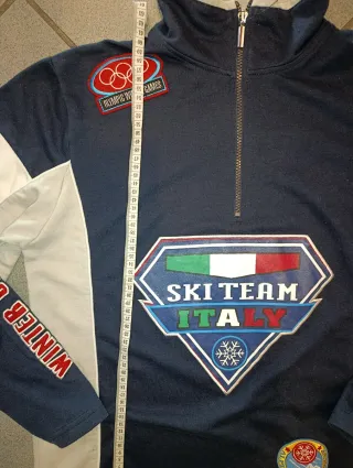 Felpa Ski Team Italy Olimpiadi Vintage M