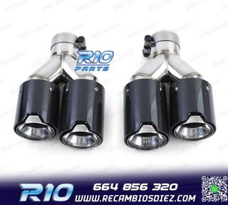 COLAS ESCAPE BMW LOOK M PERFORMANCE CROMO CARBONO