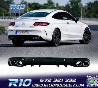 DIFUSOR MERCEDES CLASE C C205 COUPE 14-18 AMG PDC + COLAS ES