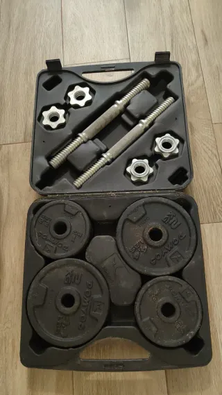 Kit de pesas con maletín