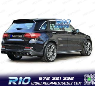 DIFUSOR MERCEDES GLC X253 15-18 LOOK AMG GLC63 PDC + COLAS E