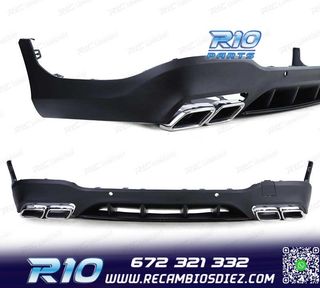 DIFUSOR MERCEDES GLC X253 15-18 LOOK AMG GLC63 PDC + COLAS E