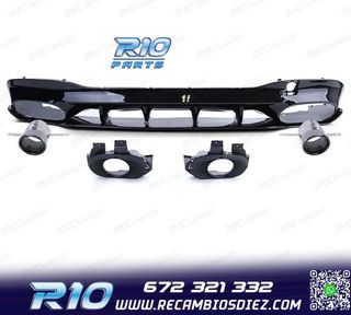 DIFUSOR MERCEDES CLA C118 19- AMG NEGRO BRILLO + COLAS ESCAP