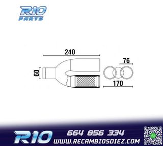 COLA ESCAPE DOBLE REDONDA