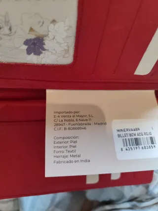 Monedero de señora rojo