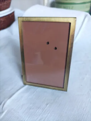 Cornice portafoto in ottone, cm 9x13