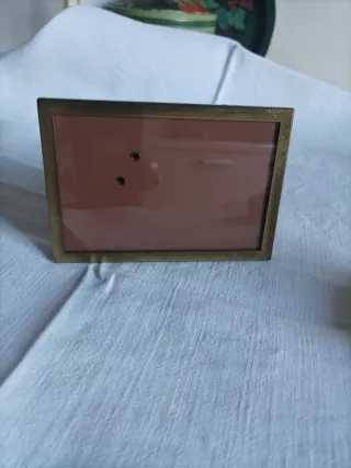 Cornice portafoto in ottone, cm 9x13