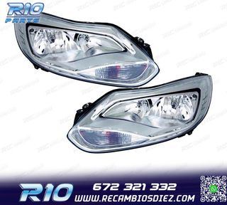 FAROS PARA FORD FOCUS IV 11-14 FONDO CROMO