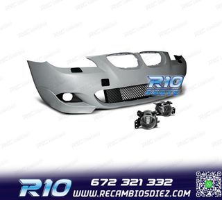 PARAGOLPES DELANTERO BMW E60 61 03-10 LOOK M SRA + NIEBLAS