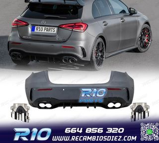 PARAGOLPES TRASERO MERCEDES CLASE A W177 18- LOOK AMG A45 +
